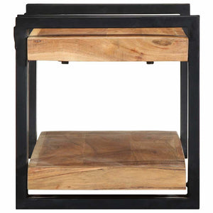 Akazie Wandregal 70 cm Massivholz