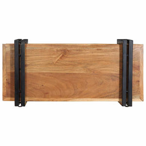 Akazie Wandregal 70 cm Massivholz
