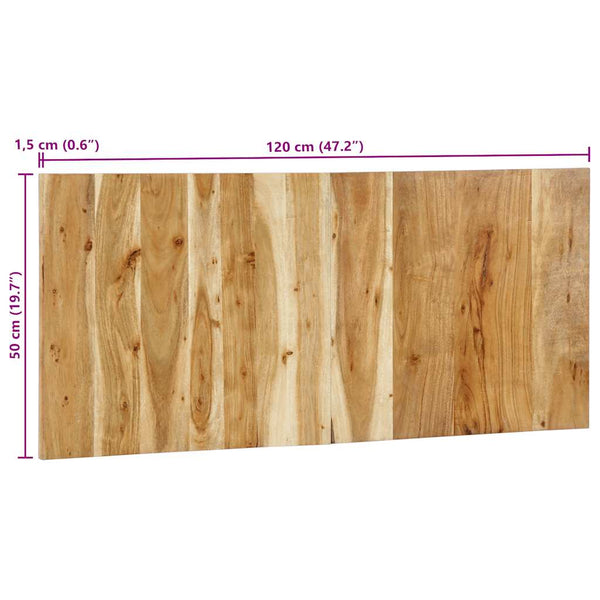 Akazie Kopfteil 120 cm Massivholz