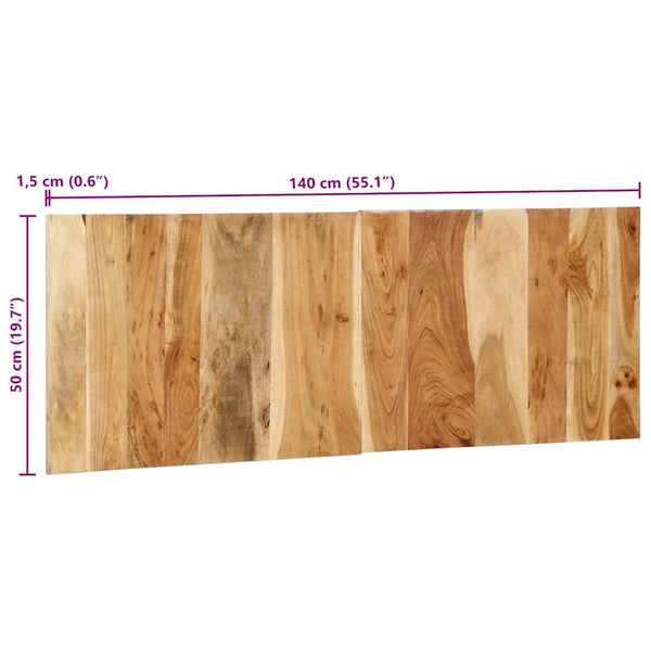 Akazie Kopfteil 140 cm Massivholz