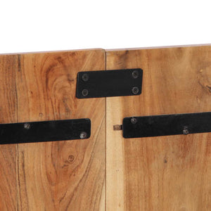 Akazie Kopfteil 140 cm Massivholz
