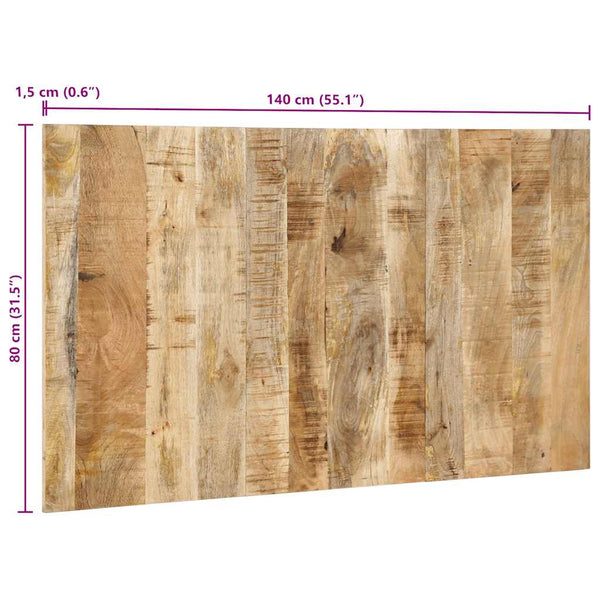 Kopfteil 140 cm Mango Massivholz