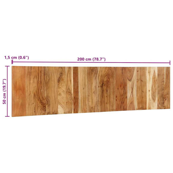 Akazie Massivholz Kopfteil 200 cm