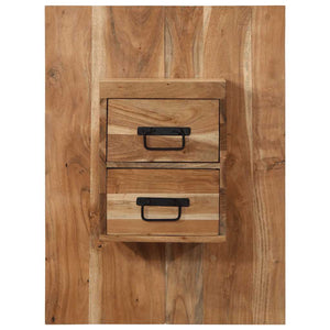 Akazie Nachttisch Massivholz 60x32x80 cm