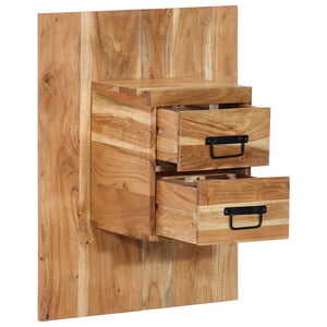 Akazie Nachttisch Massivholz 60x32x80 cm