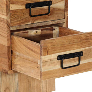 Akazie Nachttisch Massivholz 60x32x80 cm