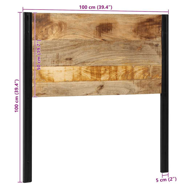 Kopfteil 100 cm Massivholz Mango
