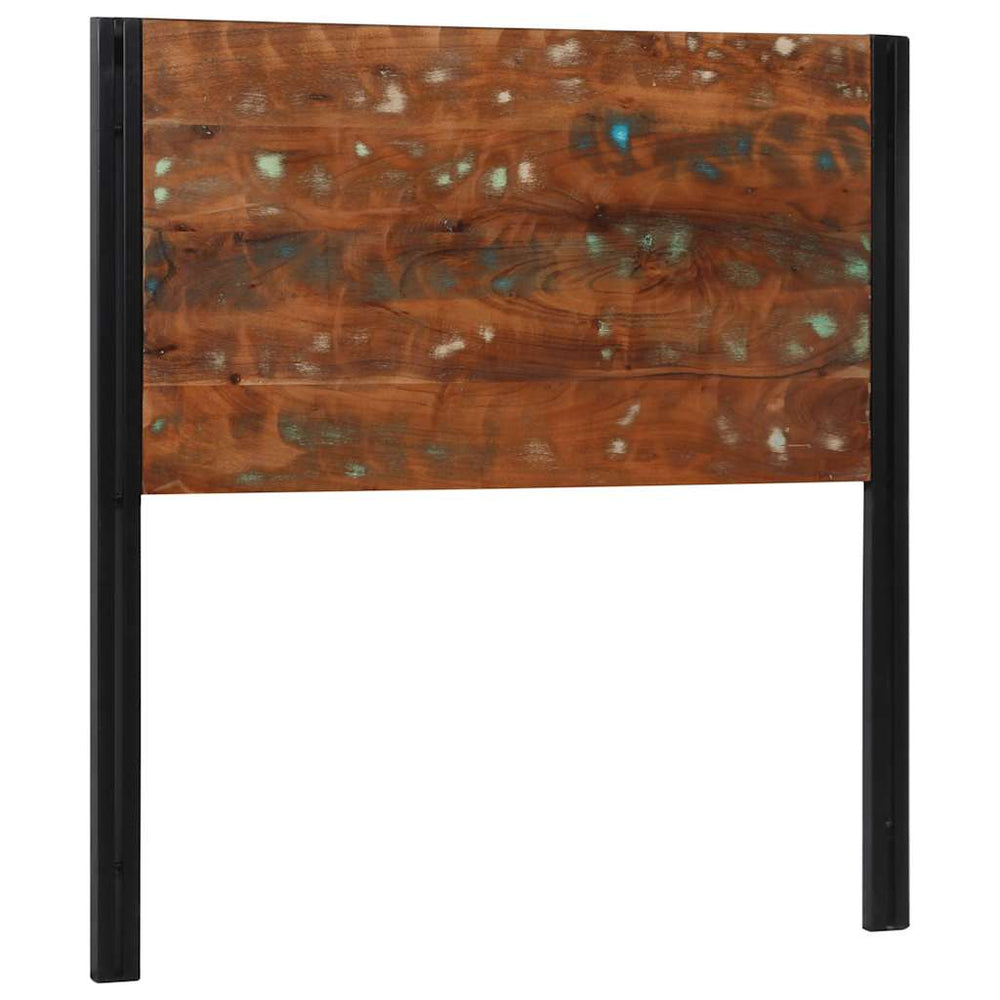 Altholz Kopfteil 100 cm Massivholz & Eisen