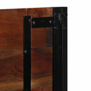 Altholz Kopfteil 100 cm Massivholz & Eisen