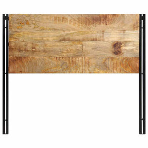 Kopfteil 120 cm Mango Massivholz & Eisen