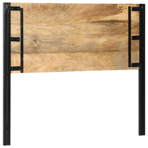 Kopfteil 120 cm Mango Massivholz & Eisen