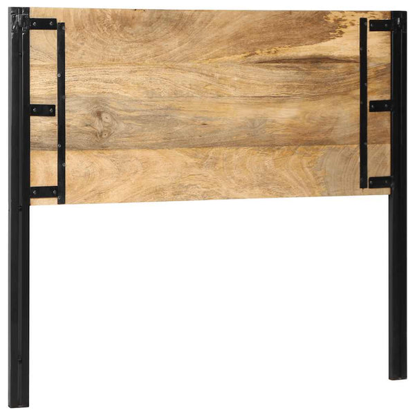 Kopfteil 120 cm Mango Massivholz & Eisen