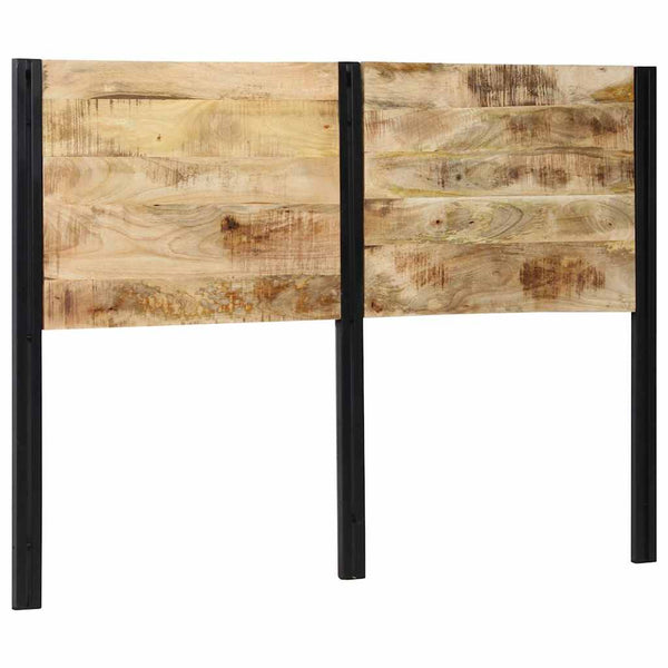 Kopfteil 140 cm Mango Massivholz & Eisen