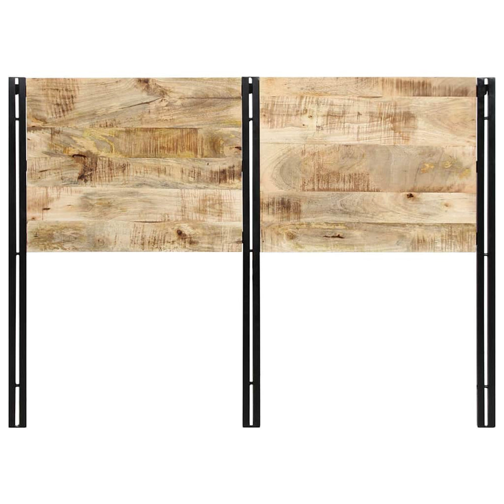 Kopfteil 140 cm Mango Massivholz & Eisen