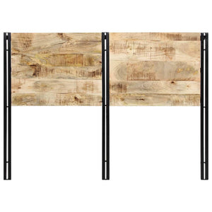 Kopfteil 140 cm Mango Massivholz & Eisen