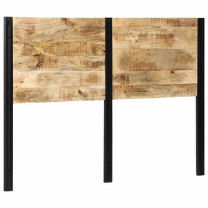 Kopfteil 140 cm Mango Massivholz & Eisen