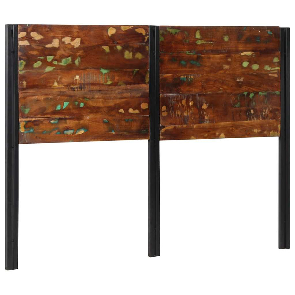 Altholz Kopfteil 140 cm mit Eisenrahmen