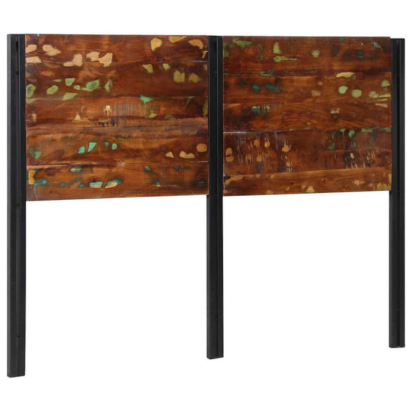Altholz Kopfteil 140 cm mit Eisenrahmen