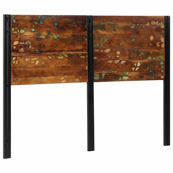 Altholz Kopfteil 140 cm mit Eisenrahmen