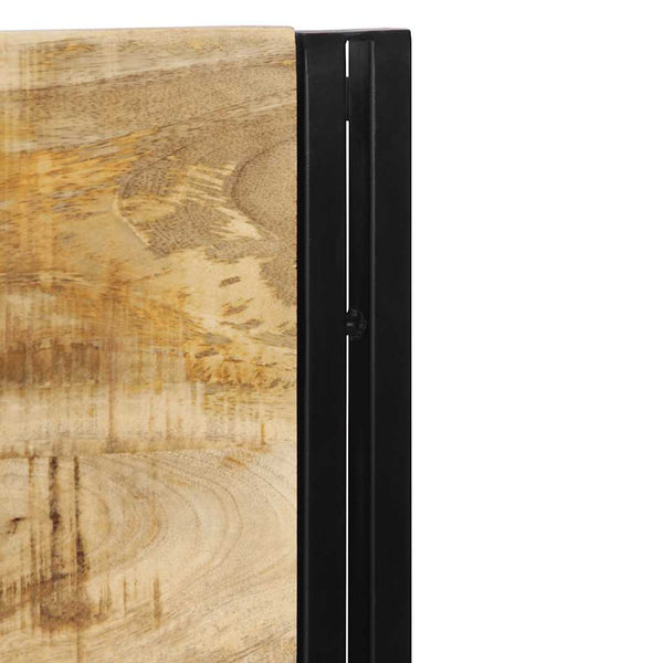 Kopfteil 160 cm Mango Massivholz & Eisen