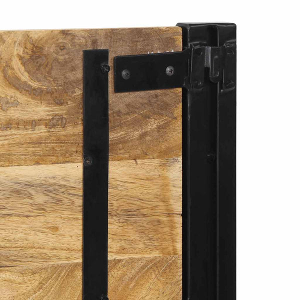 Kopfteil 160 cm Mango Massivholz & Eisen