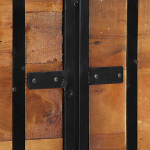 Kopfteil 160 cm Altholz & Eisen