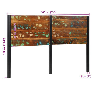 Kopfteil 160 cm Altholz & Eisen