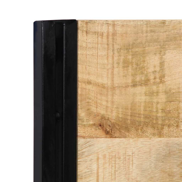 Kopfteil 180 cm Mango Massivholz & Eisen