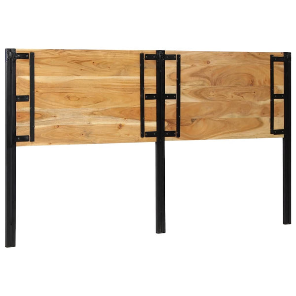 Kopfteil 180 cm Akazie Massivholz und Eisen