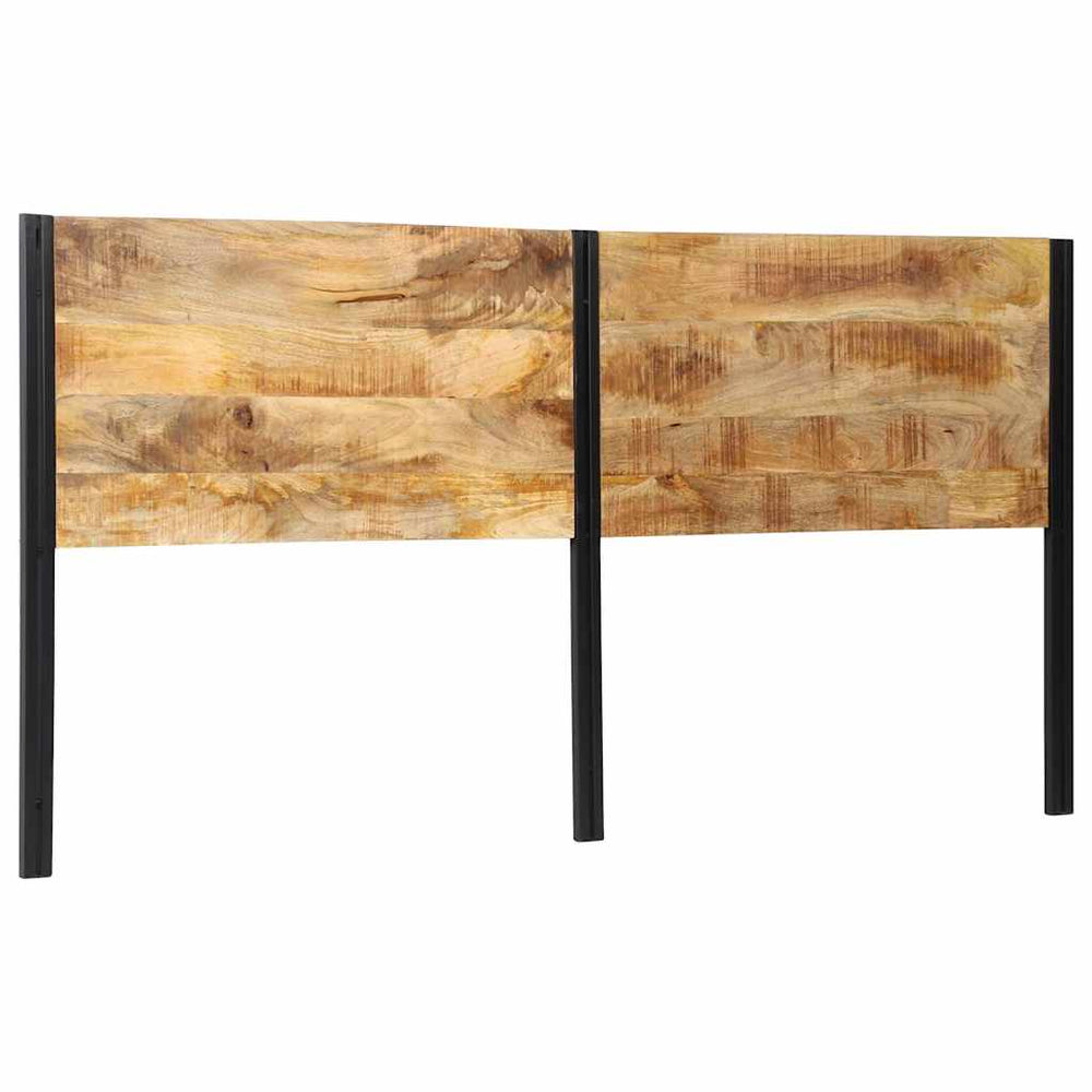 Kopfteil 200 cm Mango Massivholz & Eisen
