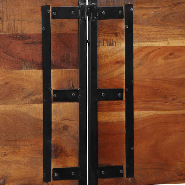 Kopfteil 200 cm Altholz & Eisen