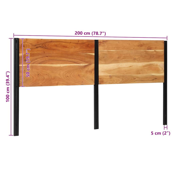 Akazie Massivholz Kopfteil 200 cm