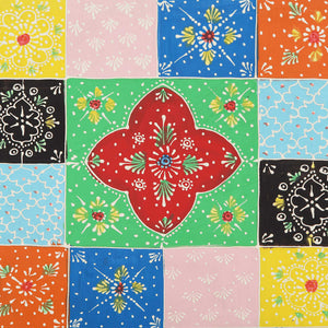 Mehrfarbiger Nachttisch Mango Massivholz 40x35x45 cm
