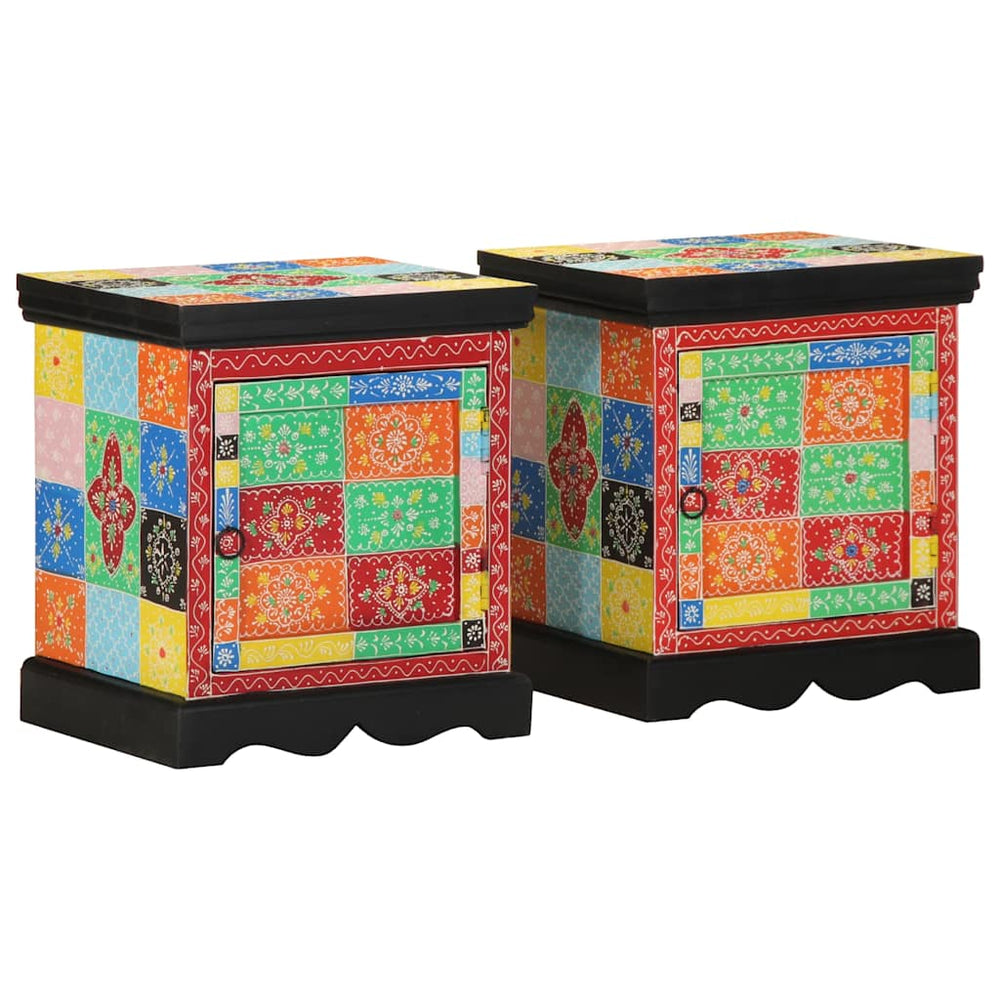 Nachttische 2er Set Mango Massivholz