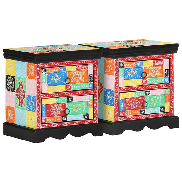 Nachttische 2er Set Mango Massivholz
