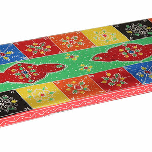 Mehrfarbiger Konsolentisch mit Schubladen, 100 cm