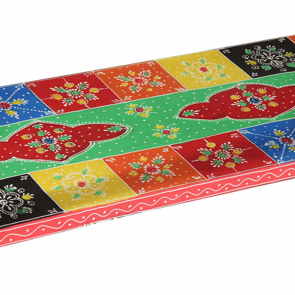 Mehrfarbiger Konsolentisch mit Schubladen, 100 cm