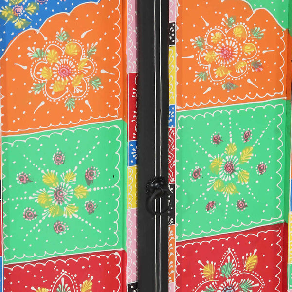 Mehrfarbiger Konsolentisch mit Regal 50x30x70 cm