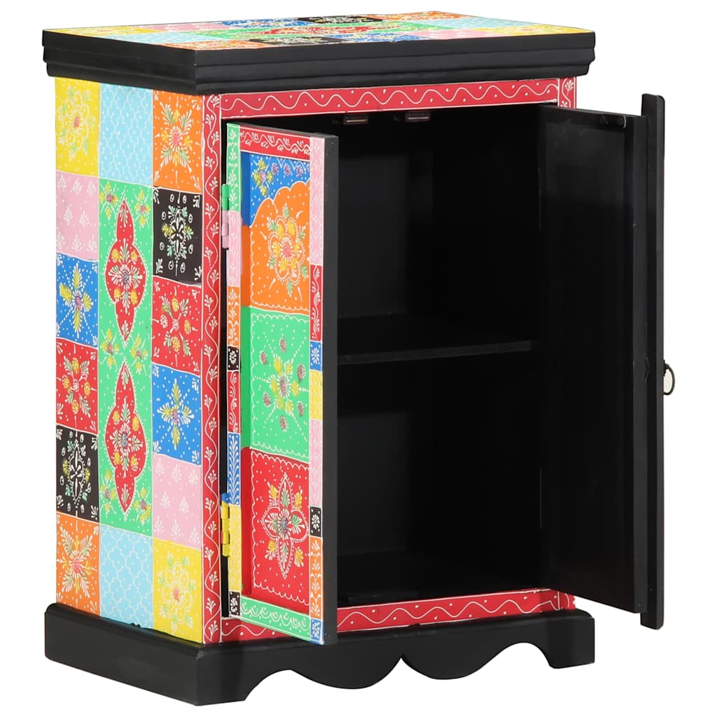 Mehrfarbiger Konsolentisch mit Regal 50x30x70 cm