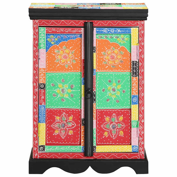 Mehrfarbiger Konsolentisch mit Regal 50x30x70 cm