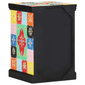 vidaXL Meuble à tiroirs multicolore 40 x 40 x 60 cm Bois de manguier massif