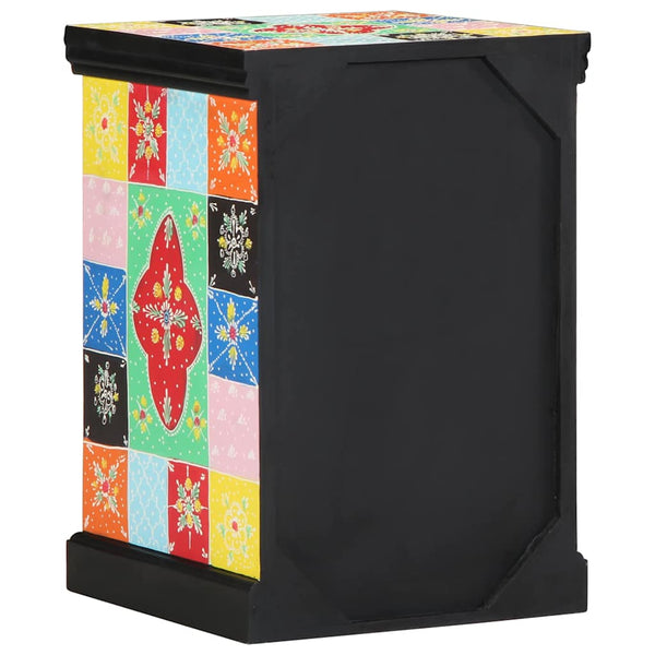 vidaXL Meuble à tiroirs multicolore 40 x 40 x 60 cm Bois de manguier massif