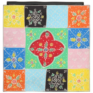 vidaXL Meuble à tiroirs multicolore 40 x 40 x 60 cm Bois de manguier massif