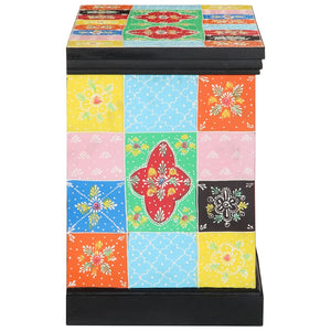Meuble TV vidaXL multicolore 80 x 35 x 50 cm en bois de manguier massif
