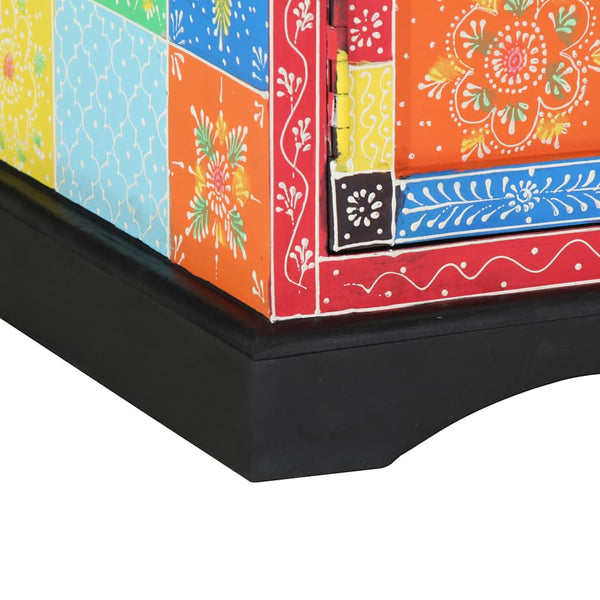 Mehrfarbiger TV-Schrank Mango Massivholz 100 cm