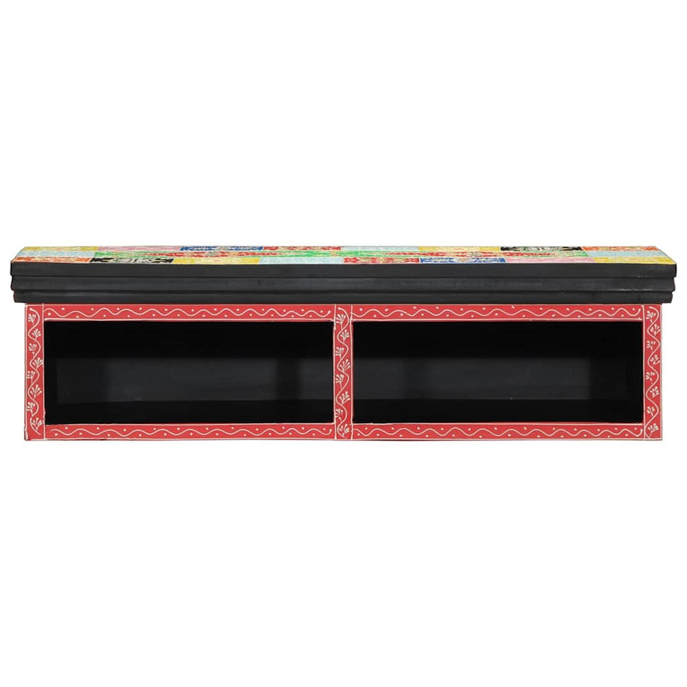 Meuble TV vidaXL avec étagère Multicolore 80 x 30 x 22 cm Bois d'ingénierie