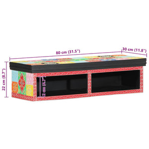 TV-Schrank mit Regal, Mehrfarbig, 80 cm