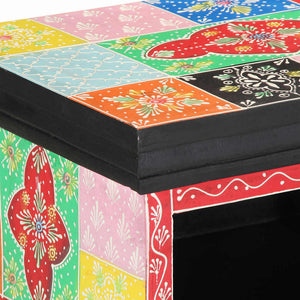 TV-Schrank mit Regal, Mehrfarbig