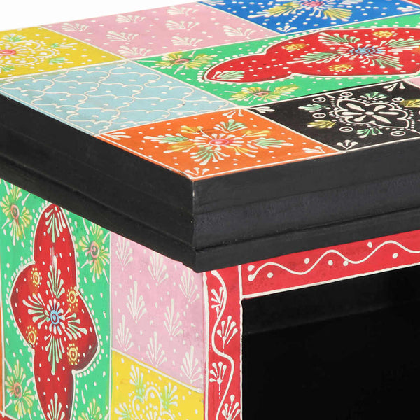 TV-Schrank mit Regal, Mehrfarbig
