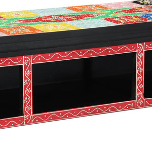TV-Schrank mit Regal, Mehrfarbig
